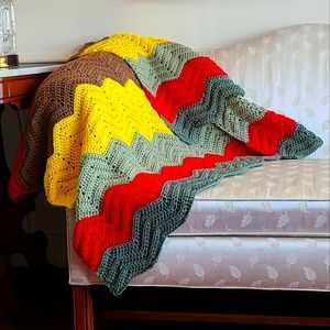 ✋️ handmade crochet afghan